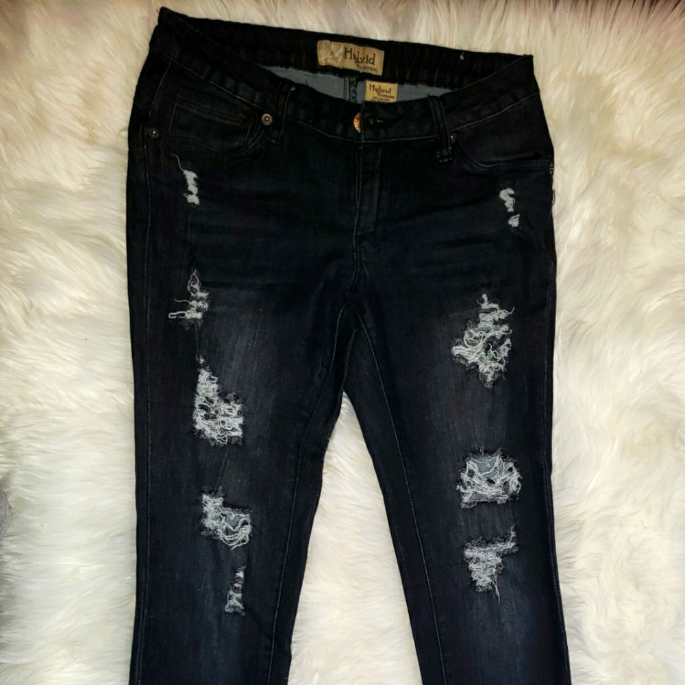 Womens fitted stretchy Hybrid Jeans